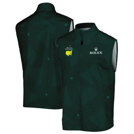 Stars Dark Green Golf Masters Tournament Rolex Sleeveless Jacket Style Classic Sleeveless Jacket