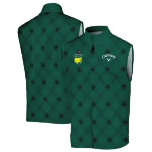 Golf Masters Tournament Green Argyle Pattern Callaway Quarter-Zip Jacket Style Classic Quarter-Zip Jacket