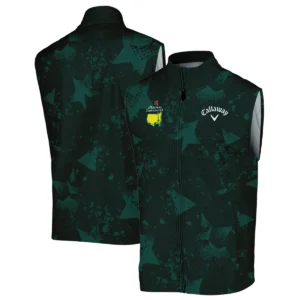 Dark Green Grunge Stars Pattern Golf Masters Tournament Callaway Quarter-Zip Jacket Style Classic Quarter-Zip Jacket