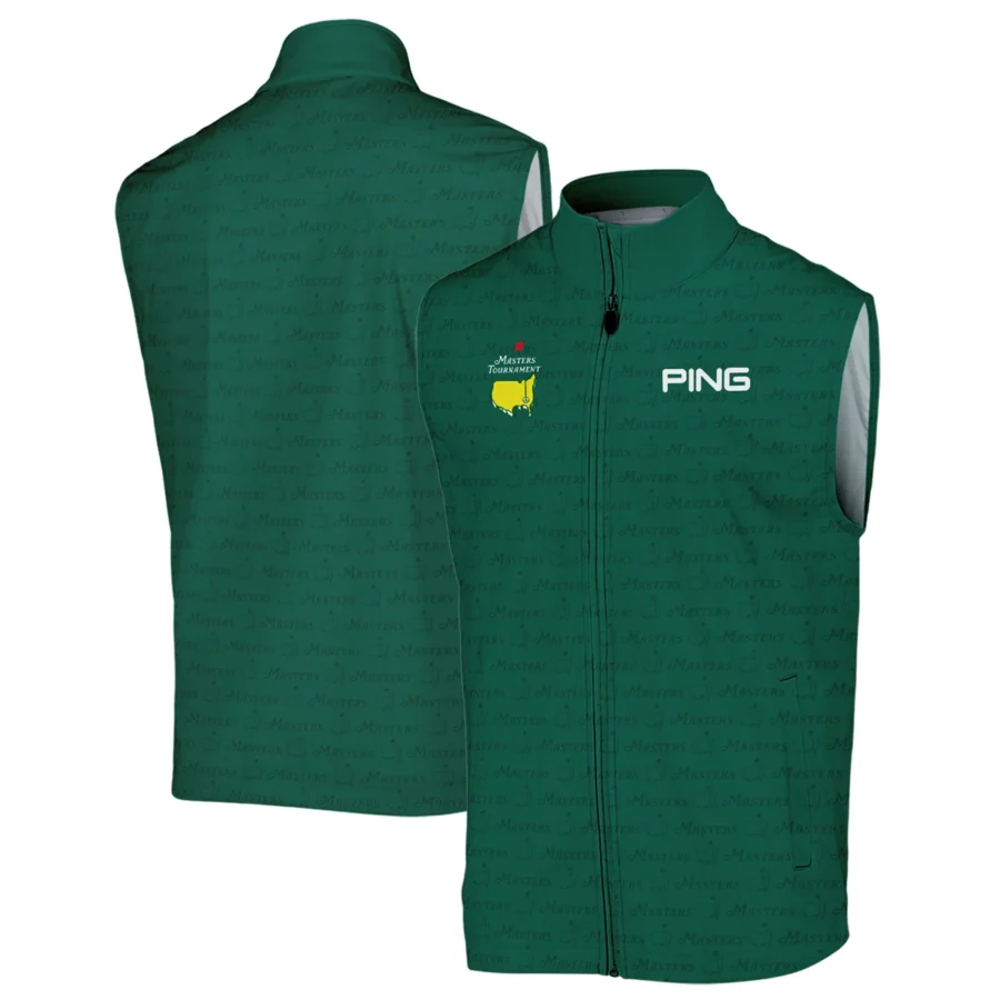 Golf Pattern Cup Green Masters Tournament Ping Sleeveless Jacket Style Classic Sleeveless Jacket