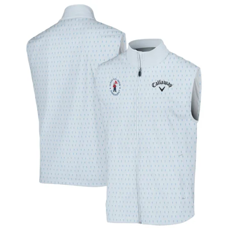 Golf Pattern Cup Light Blue Green 124th U.S. Open Pinehurst Callaway Sleeveless Jacket Style Classic Sleeveless Jacket