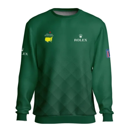 Masters Tournament Rolex Gradient Dark Green Pattern Unisex Sweatshirt Style Classic Sweatshirt
