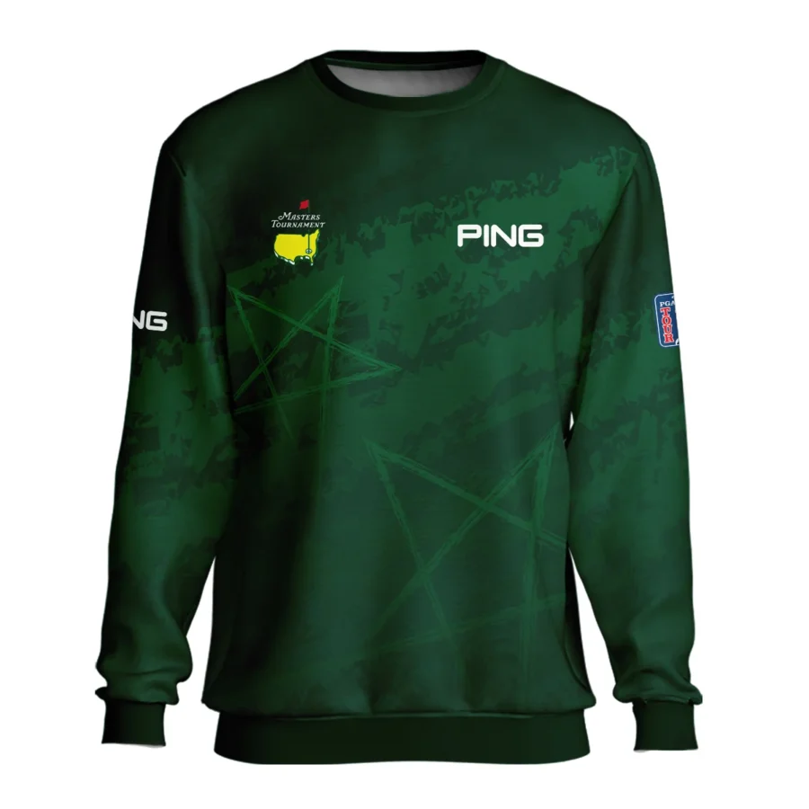 Stars Gradient Dark Green Grunge Pattern Masters Tournament Ping Unisex Sweatshirt Style Classic Sweatshirt