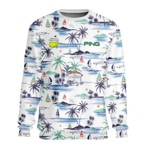 Artistic Seamless Summer Island Pattern Masters Tournament Ping Unisex T-Shirt Style Classic T-Shirt