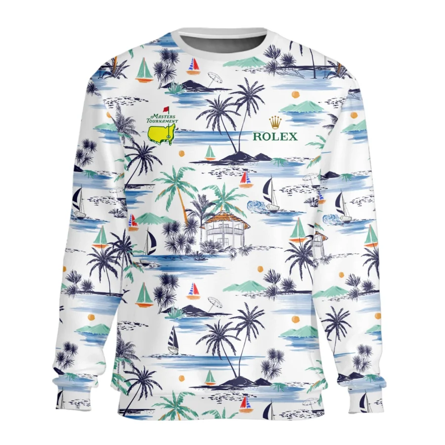 Artistic Seamless Summer Island Pattern Masters Tournament Rolex Unisex Sweatshirt Style Classic Sweatshirt