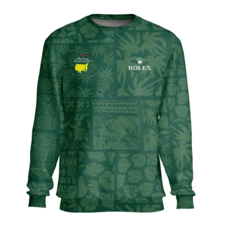 Masters Tournament Rolex Hawaiian Style Fabric Patchwork Unisex Sweatshirt Style Classic Sweatshirt