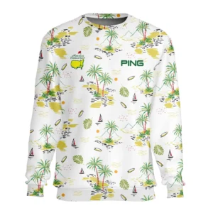 Ping Landscape With Palm Trees Beach And Oceann Masters Tournament Hawaiian Shirt Style Classic Oversized Hawaiian Shirt