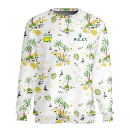Rolex Landscape With Palm Trees Beach And Oceann Masters Tournament Unisex Sweatshirt Style Classic Sweatshirt