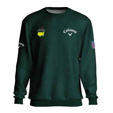 Masters Tournament Callaway Pattern Sport Jersey Dark Green Quarter-Zip Jacket Style Classic Quarter-Zip Jacket