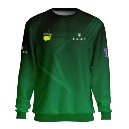 Rolex Masters Tournament Dark Green Star Pattern Unisex Sweatshirt Style Classic Sweatshirt