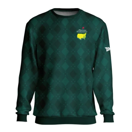 Dark Green Argyle Plaid Pattern Golf Masters Tournament Unisex Sweatshirt Style Classic Sweatshirt