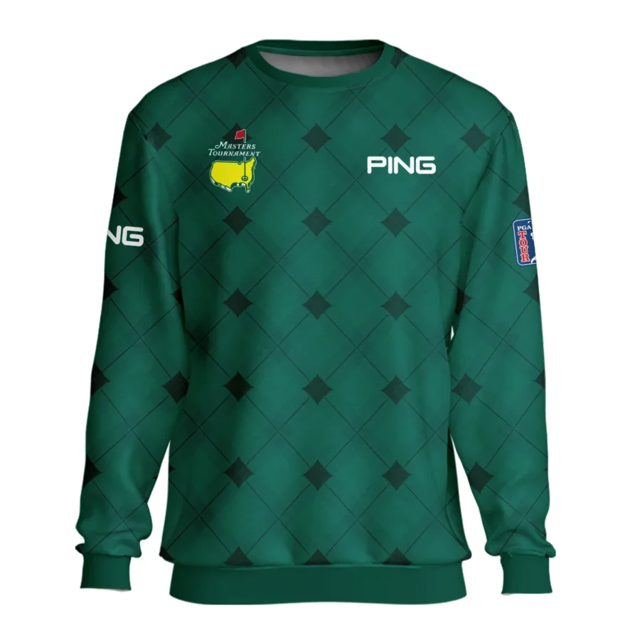 Golf Masters Tournament Green Argyle Pattern Ping Unisex Sweatshirt Style Classic Sweatshirt