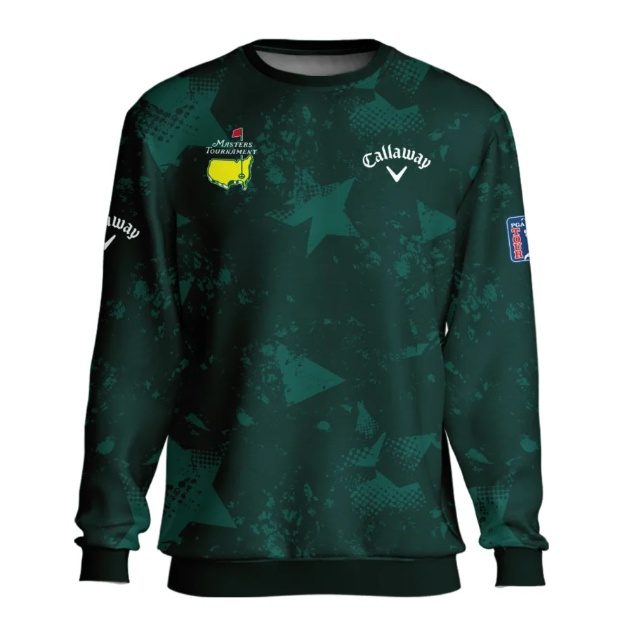 Dark Green Grunge Stars Pattern Golf Masters Tournament Callaway Unisex Sweatshirt Style Classic Sweatshirt