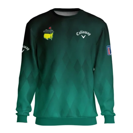 Gradient Dark Green Geometric Pattern Masters Tournament Callaway Unisex Sweatshirt Style Classic Sweatshirt