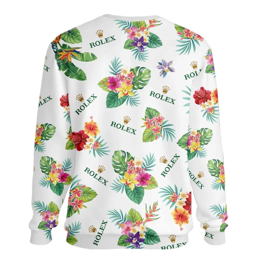 Rolex Hawaiian Flower Unisex Sweatshirt Style Classic Sweatshirt