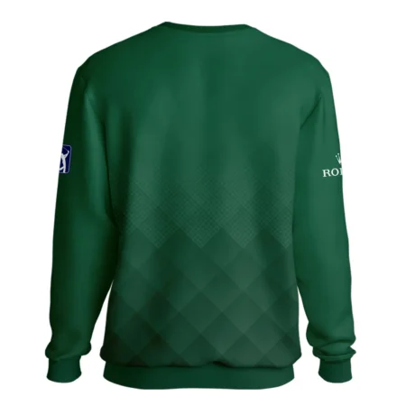Masters Tournament Rolex Gradient Dark Green Pattern Unisex Sweatshirt Style Classic Sweatshirt
