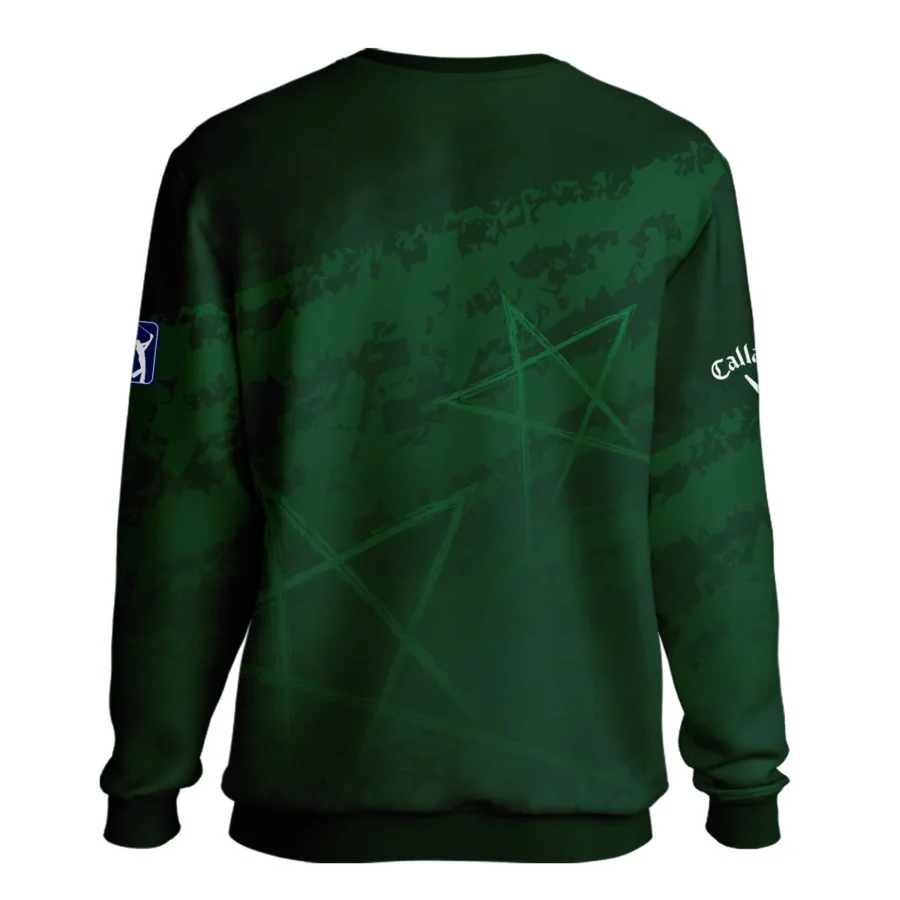 Stars Gradient Dark Green Grunge Pattern Masters Tournament Callaway Unisex Sweatshirt Style Classic Sweatshirt