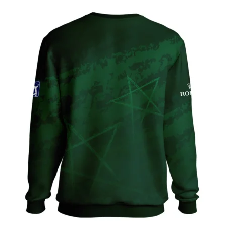 Stars Gradient Dark Green Grunge Pattern Masters Tournament Rolex Unisex Sweatshirt Style Classic Sweatshirt