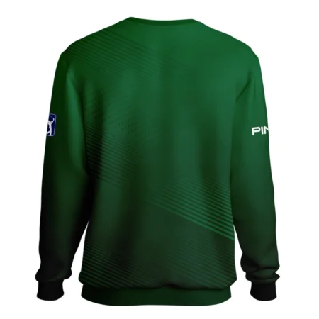 Masters Tournament Stripe Gradient Dark Green Abstract Pattern Ping Unisex Sweatshirt Style Classic Sweatshirt