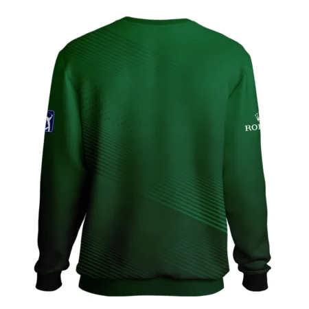Masters Tournament Stripe Gradient Dark Green Abstract Pattern Rolex Unisex Sweatshirt Style Classic Sweatshirt