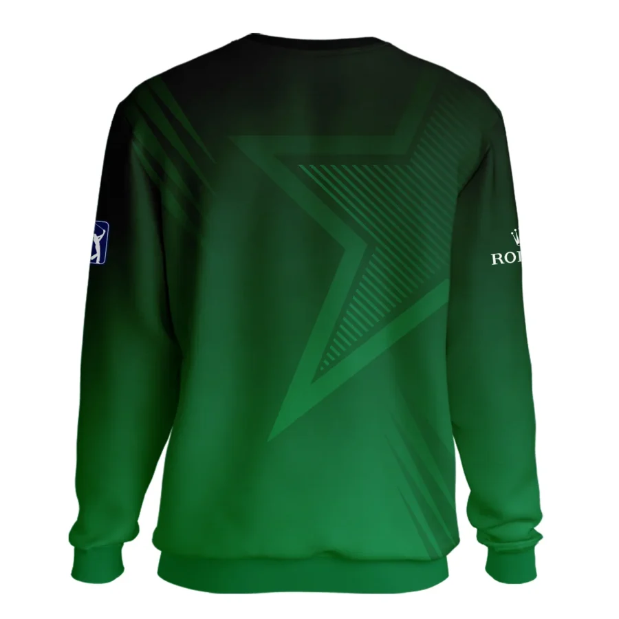 Rolex Masters Tournament Dark Green Star Pattern Unisex Sweatshirt Style Classic Sweatshirt
