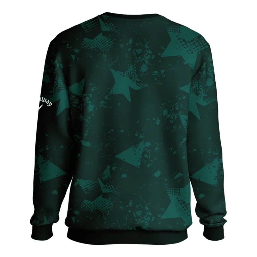 Dark Green Grunge Stars Pattern Golf Masters Tournament Callaway Unisex Sweatshirt Style Classic Sweatshirt