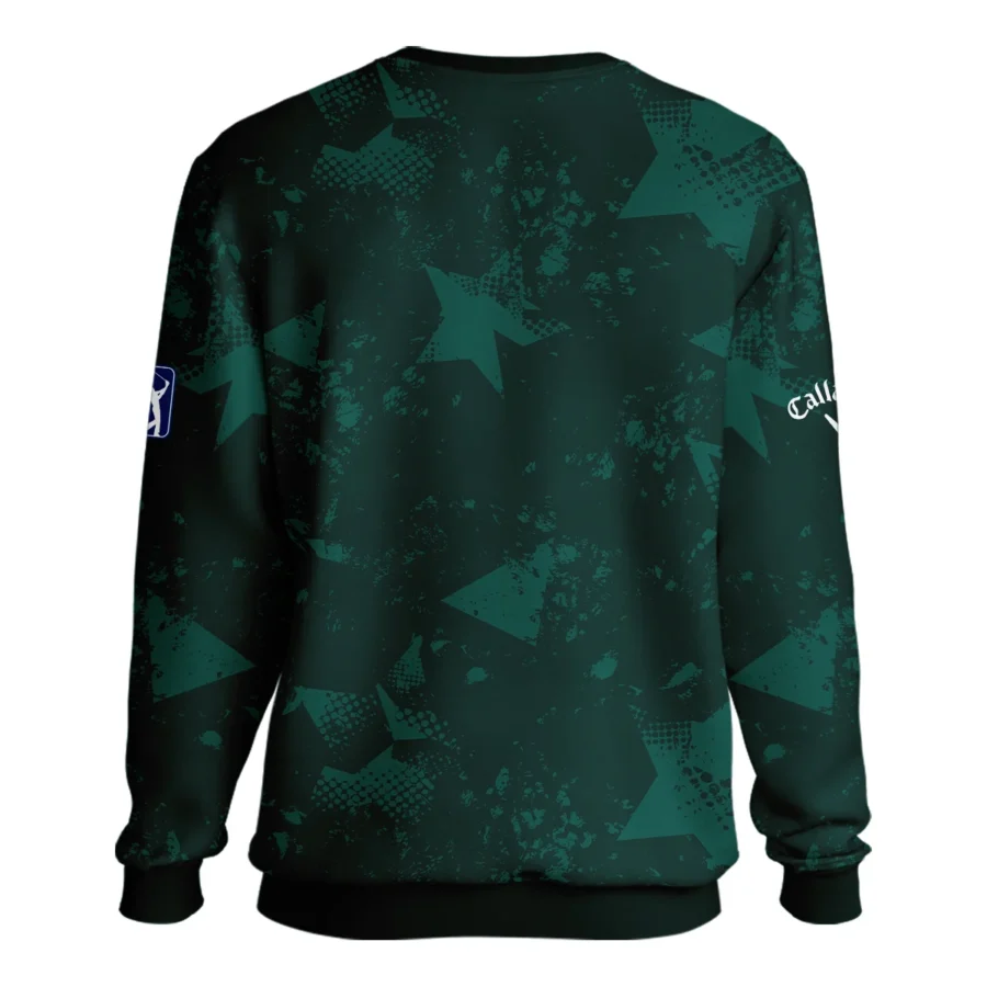 Dark Green Grunge Stars Pattern Golf Masters Tournament Callaway Unisex Sweatshirt Style Classic Sweatshirt