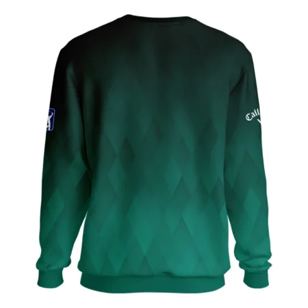 Gradient Dark Green Geometric Pattern Masters Tournament Callaway Unisex Sweatshirt Style Classic Sweatshirt