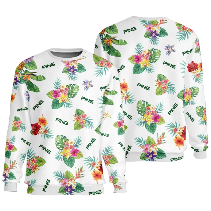 Ping Hawaiian Flower Unisex Sweatshirt Style Classic Sweatshirt