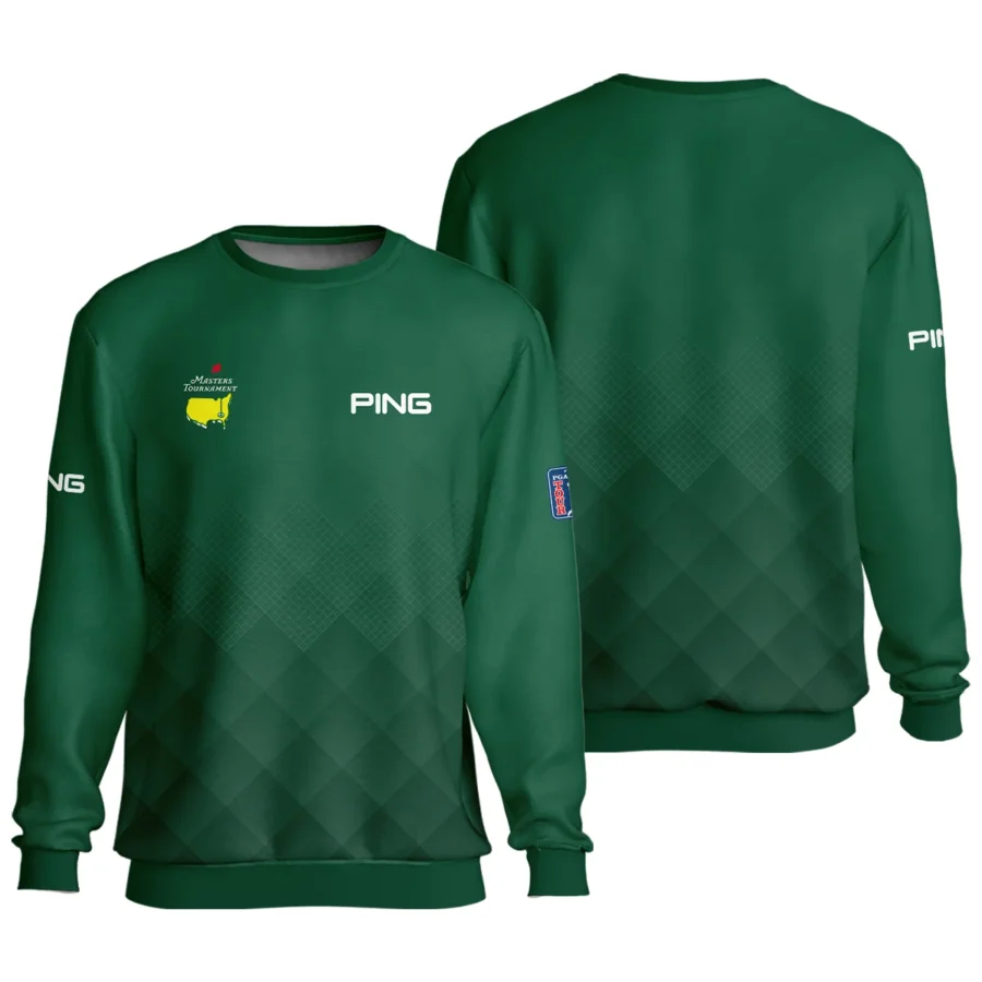 Masters Tournament Ping Gradient Dark Green Pattern Unisex Sweatshirt Style Classic Sweatshirt