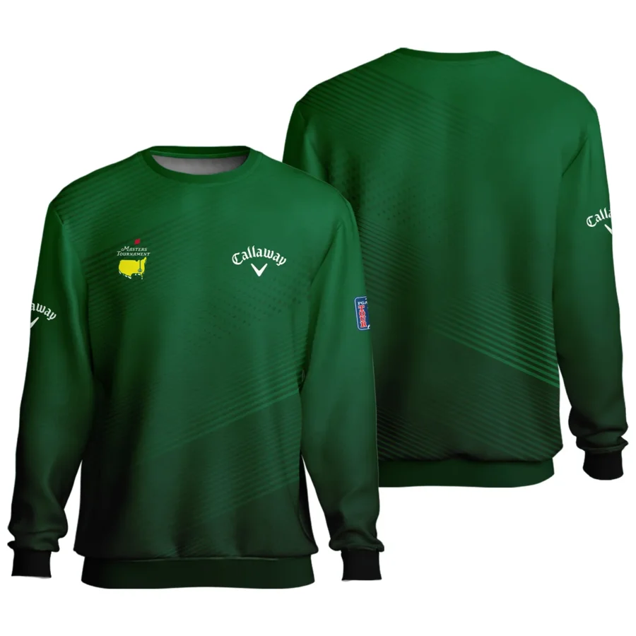 Masters Tournament Stripe Gradient Dark Green Abstract Pattern Callaway Unisex Sweatshirt Style Classic Sweatshirt