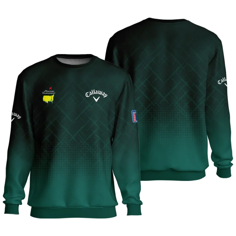 Callaway Masters Tournament Sport Jersey Pattern Dark Green Unisex Sweatshirt Style Classic Sweatshirt