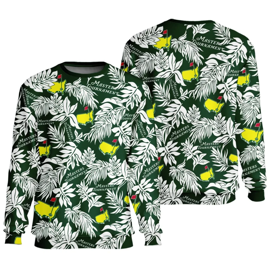 Hawaiian Tropical Leaves Pattern Golf Masters Tournament Unisex Sweatshirt Style Classic Sweatshirt