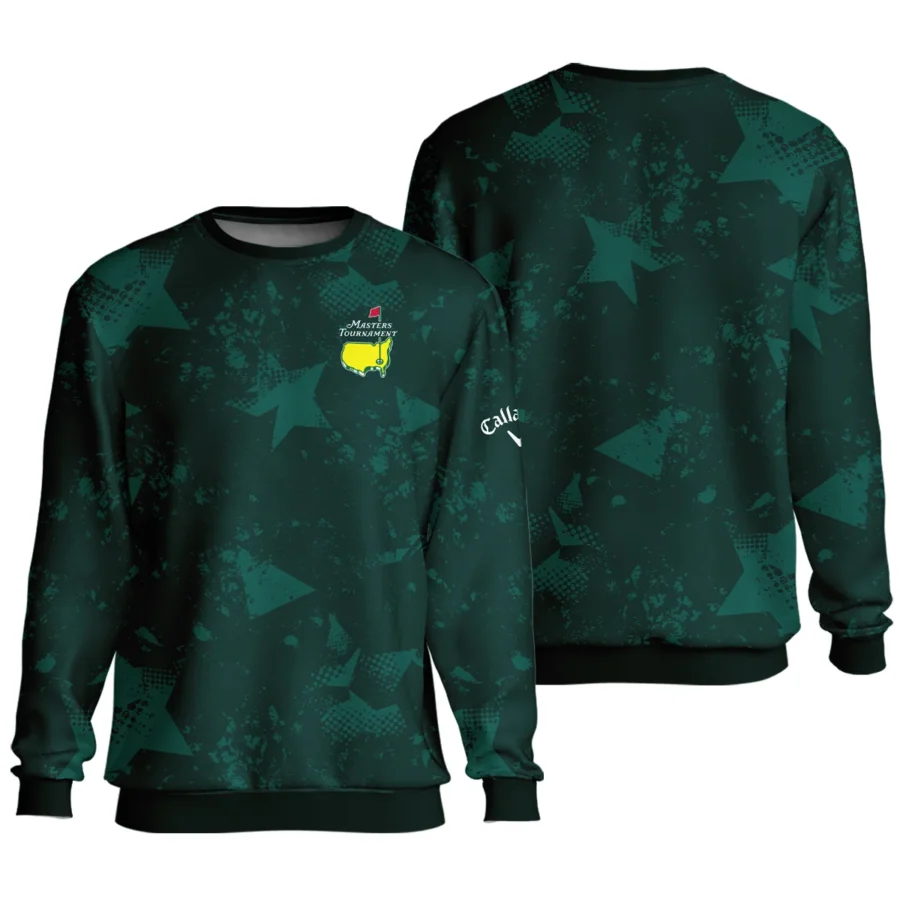 Dark Green Grunge Stars Pattern Golf Masters Tournament Callaway Unisex Sweatshirt Style Classic Sweatshirt