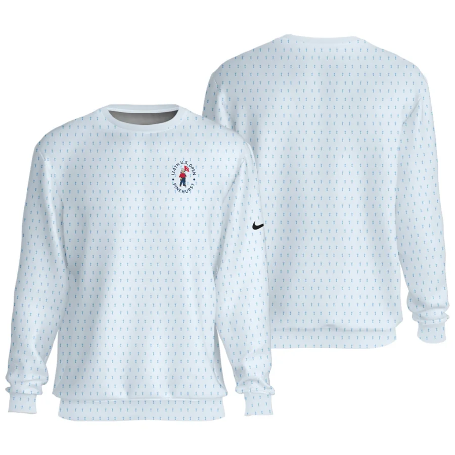 Golf Pattern Cup Light Blue Green 124th U.S. Open Pinehurst Nike Unisex Sweatshirt Style Classic Sweatshirt