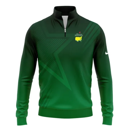 Masters Tournament Nike Star Dark Green Pattern Quarter-Zip Jacket Style Classic Quarter-Zip Jacket