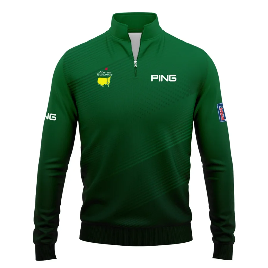 Masters Tournament Stripe Gradient Dark Green Abstract Pattern Ping Quarter-Zip Jacket Style Classic Quarter-Zip Jacket