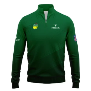 Masters Tournament Stripe Gradient Dark Green Abstract Pattern Rolex Zipper Hoodie Shirt Style Classic Zipper Hoodie Shirt