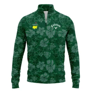 Masters Tournament Callaway Tileable Seamless Hawaiian Pattern Zipper Hoodie Shirt Style Classic Zipper Hoodie Shirt