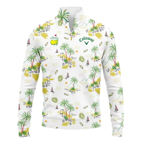 Callaway Landscape With Palm Trees Beach And Oceann Masters Tournament Quarter-Zip Jacket Style Classic Quarter-Zip Jacket