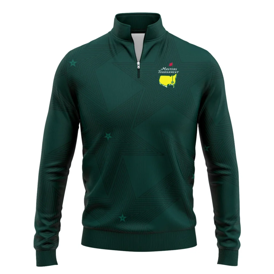 Stars Dark Green Golf Masters Tournament Quarter-Zip Jacket Style Classic Quarter-Zip Jacket