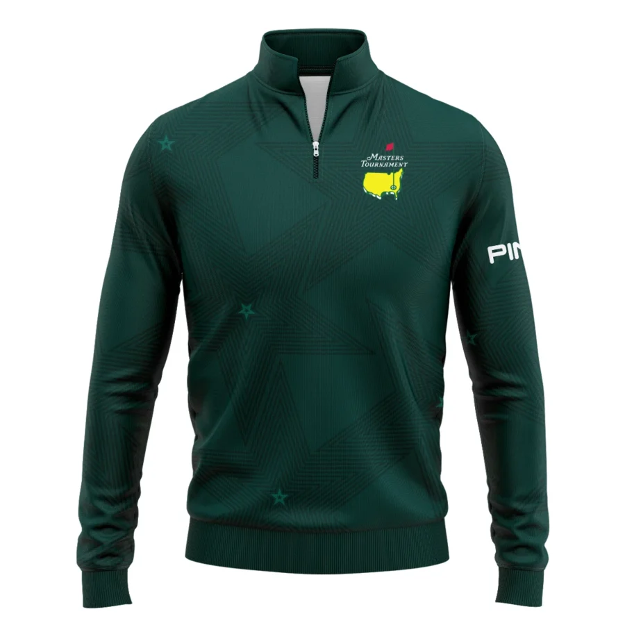 Stars Dark Green Golf Masters Tournament Ping Quarter-Zip Jacket Style Classic Quarter-Zip Jacket