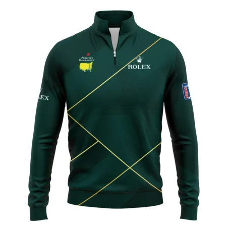 Golf Sport Dark Green Green Masters Tournament Rolex Quarter-Zip Jacket Style Classic Quarter-Zip Jacket