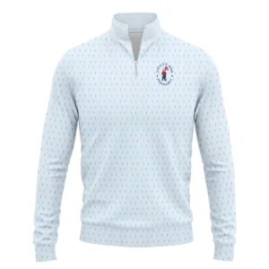 Golf Pattern Cup Light Blue Green 124th U.S. Open Pinehurst Zipper Hoodie Shirt Style Classic Zipper Hoodie Shirt