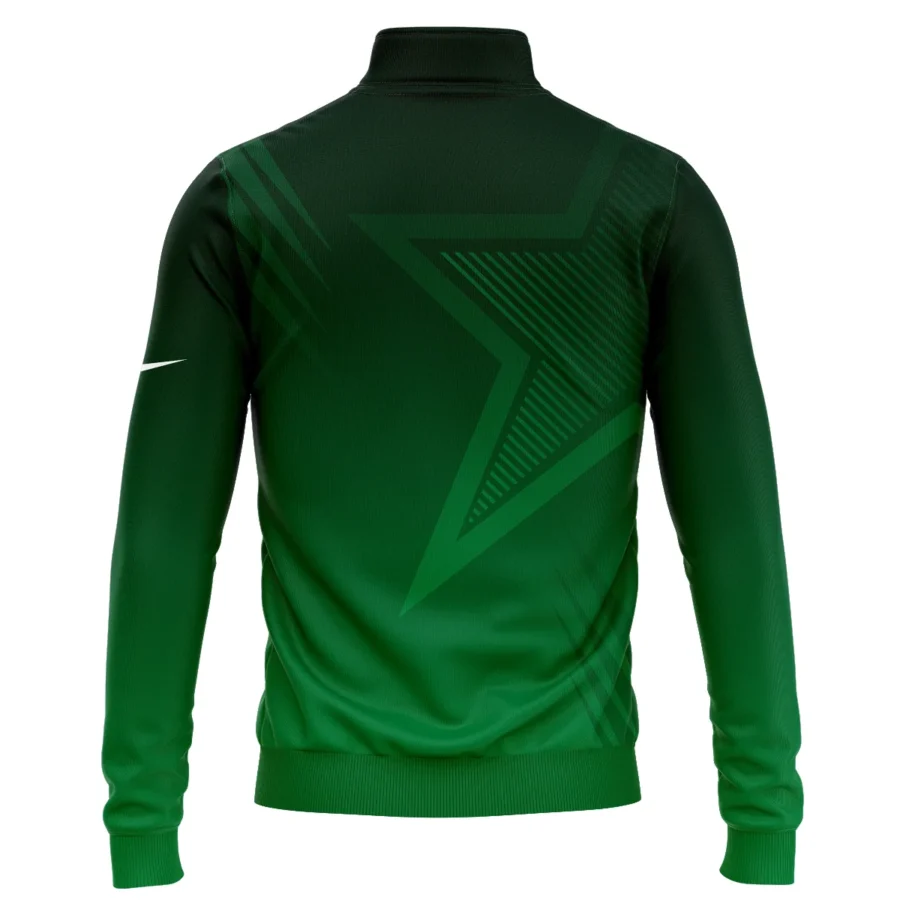 Masters Tournament Nike Star Dark Green Pattern Quarter-Zip Jacket Style Classic Quarter-Zip Jacket