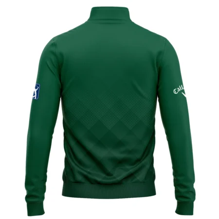 Masters Tournament Callaway Gradient Dark Green Pattern Quarter-Zip Jacket Style Classic Quarter-Zip Jacket