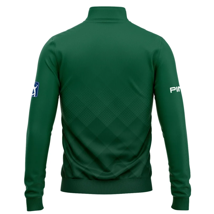 Masters Tournament Ping Gradient Dark Green Pattern Quarter-Zip Jacket Style Classic Quarter-Zip Jacket