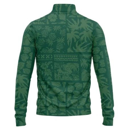 Masters Tournament Ping Hawaiian Style Fabric Patchwork Quarter-Zip Jacket Style Classic Quarter-Zip Jacket