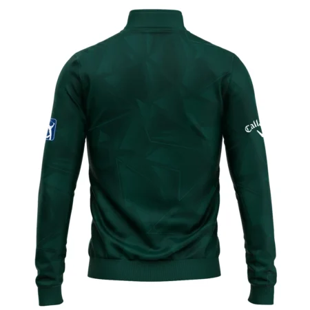 Dark Green Abstract Sport Masters Tournament Callaway Quarter-Zip Jacket Style Classic Quarter-Zip Jacket