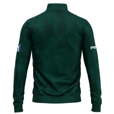 Dark Green Abstract Sport Masters Tournament Ping Quarter-Zip Jacket Style Classic Quarter-Zip Jacket